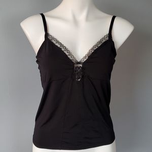 Latina Life Black Cami with Lace embellishment